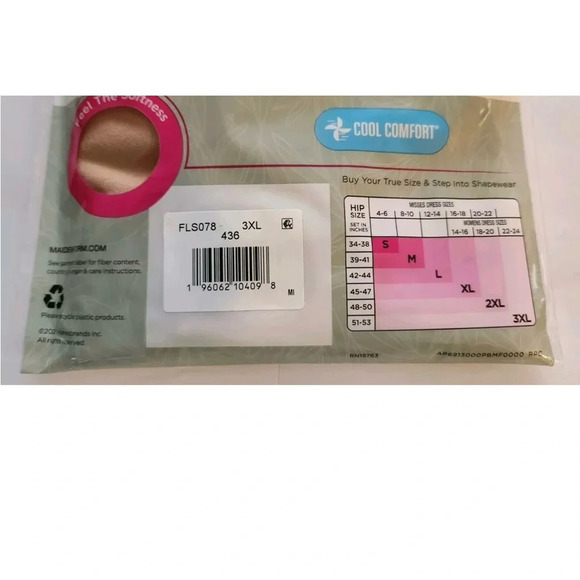 Maidenform 3XL Flexees Women's High Waist Thigh Slimmer, Cool Comfort. New - Picture 6 of 7